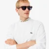 Camisola de malha polar de corte clássico para homem