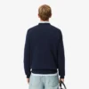 Camisola de malha polar de corte clássico para homem