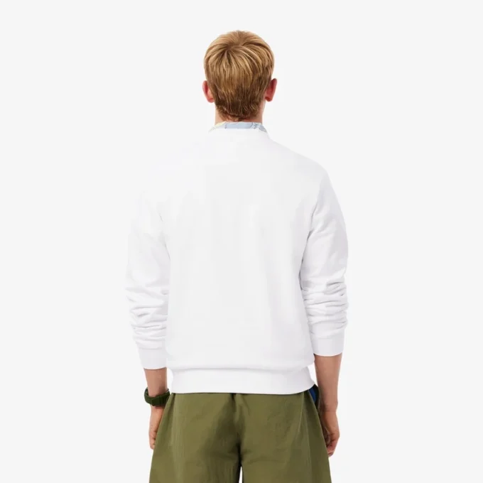 Camisola de malha polar de corte clássico para homem