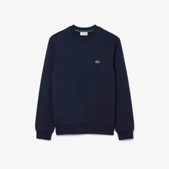 Camisola de malha polar de corte clássico para homem