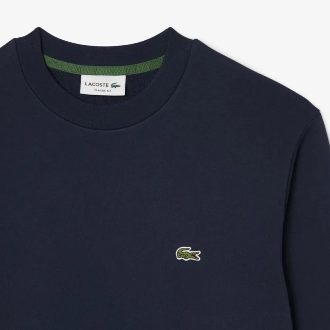 Camisola de malha polar de corte clássico para homem