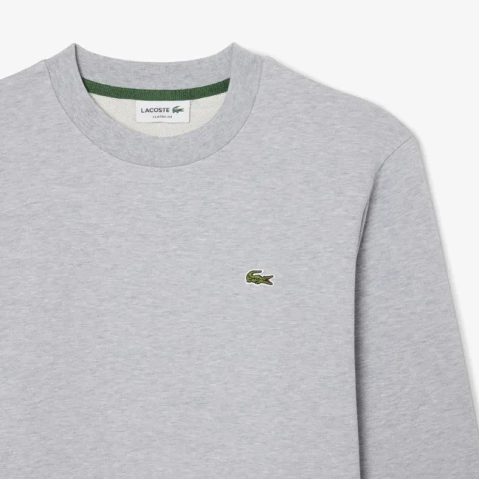 Camisola de malha polar de corte clássico para homem