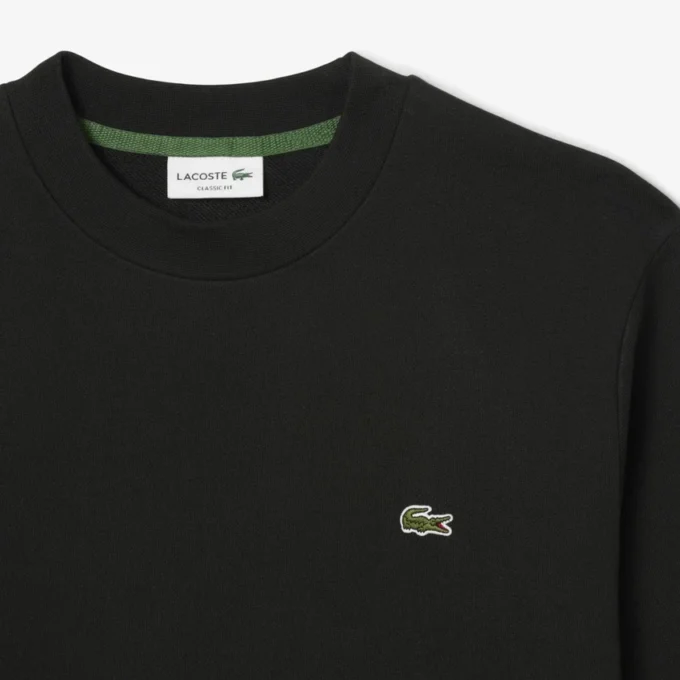 Camisola de malha polar de corte clássico para homem