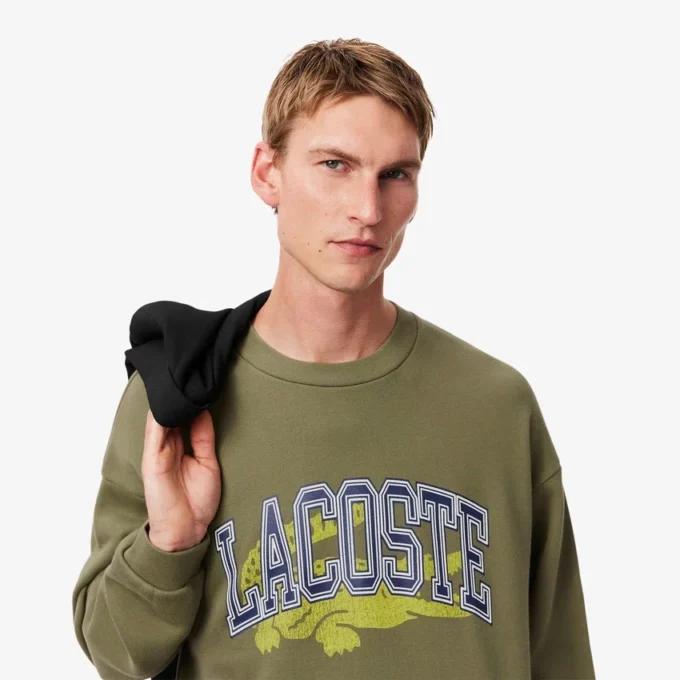 Camisola de malha polar de corte largo para homem