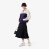 Camisola de malha polar oversized com gola alta para mulher