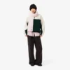 Camisola de malha polar oversized com gola alta para mulher