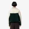 Camisola de malha polar oversized com gola alta para mulher