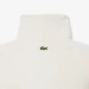 Camisola de malha polar oversized com gola alta para mulher
