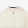 Camisola de malha polar oversized com gola alta para mulher