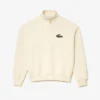 Camisola de malha polar unissexo de corte largo e gola alta
