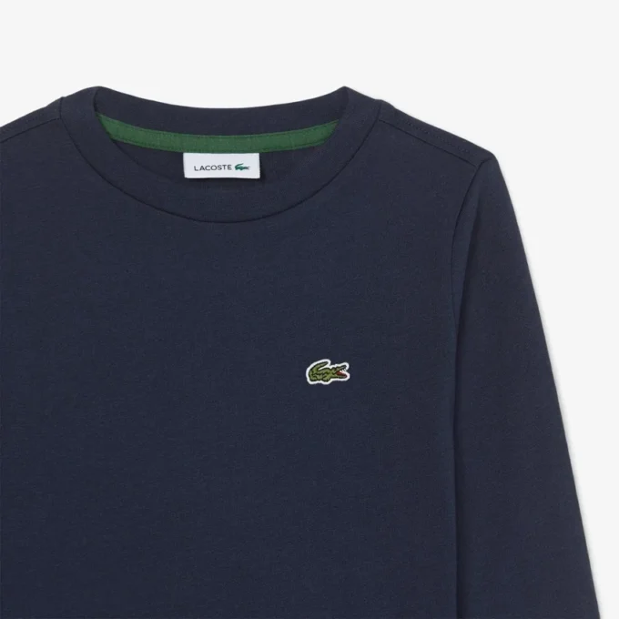 Camisola de manga comprida em algodão para criança