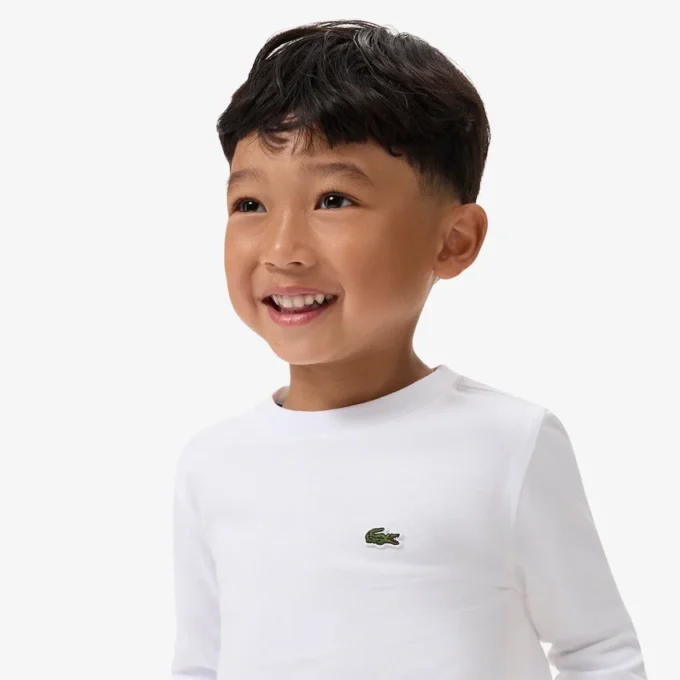 Camisola de manga comprida em algodão para criança