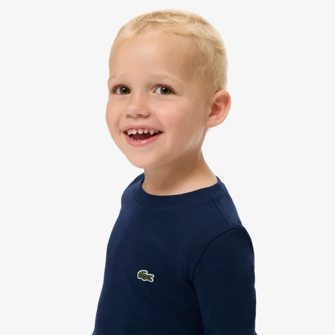 Camisola de manga comprida em algodão para criança