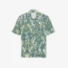 Camisola de manga curta com gola polo e estampado gráfico para homem