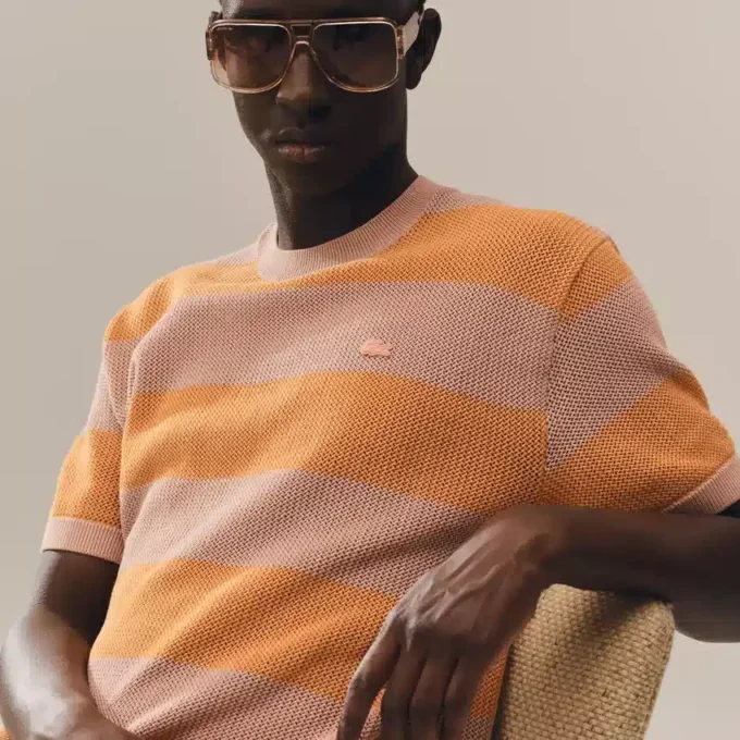 Camisola de manga curta em algodão