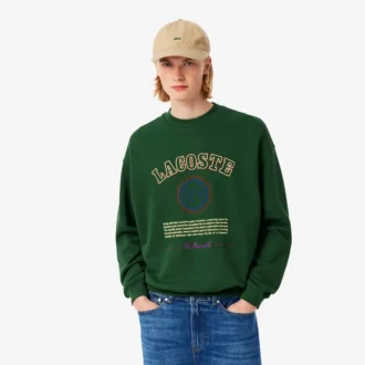 Camisola de moletão com bordado Heritage para homem