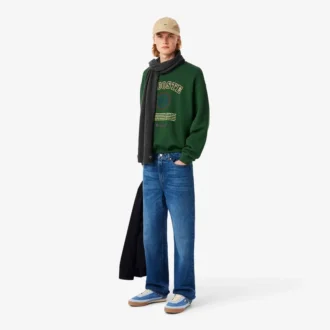 Camisola de moletão com bordado Heritage para homem