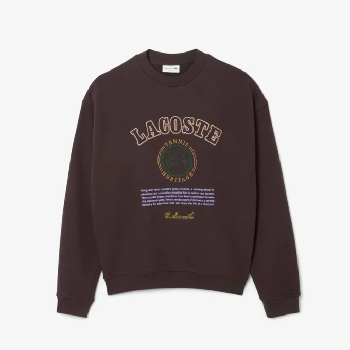 Camisola de moletão com bordado Heritage para homem