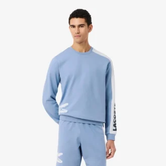 Camisola de moletom com capuz estampada para homem
