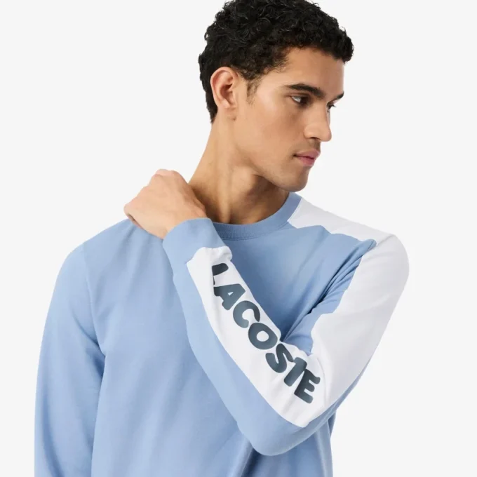Camisola de moletom com capuz estampada para homem