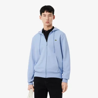 Camisola de moletom com fecho clássico para homem
