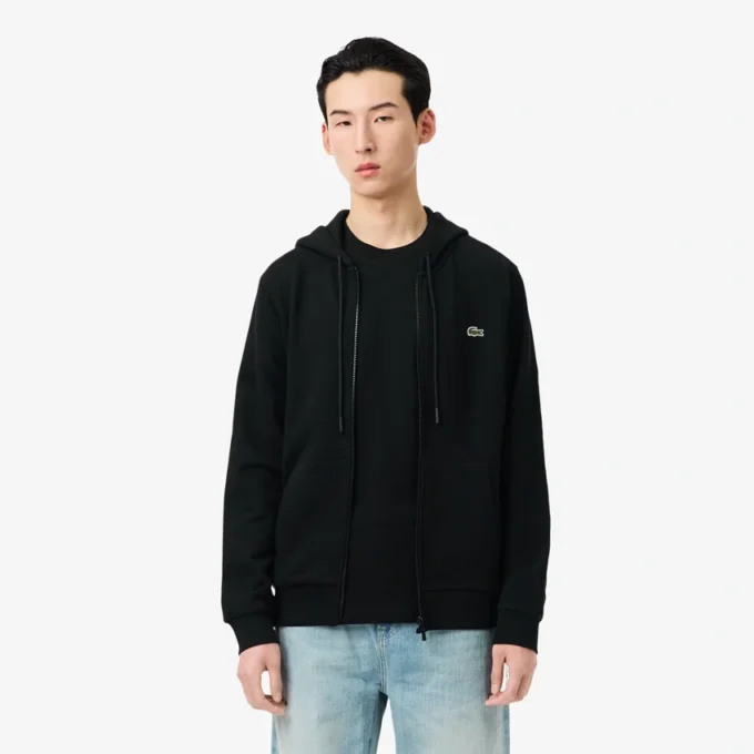 Camisola de moletom com fecho clássico para homem