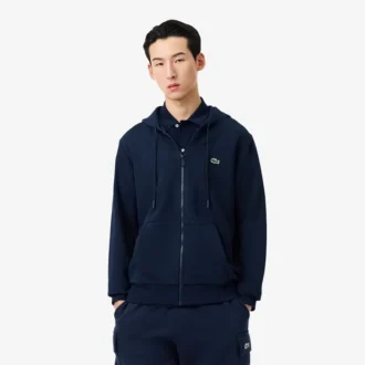 Camisola de moletom com fecho clássico para homem