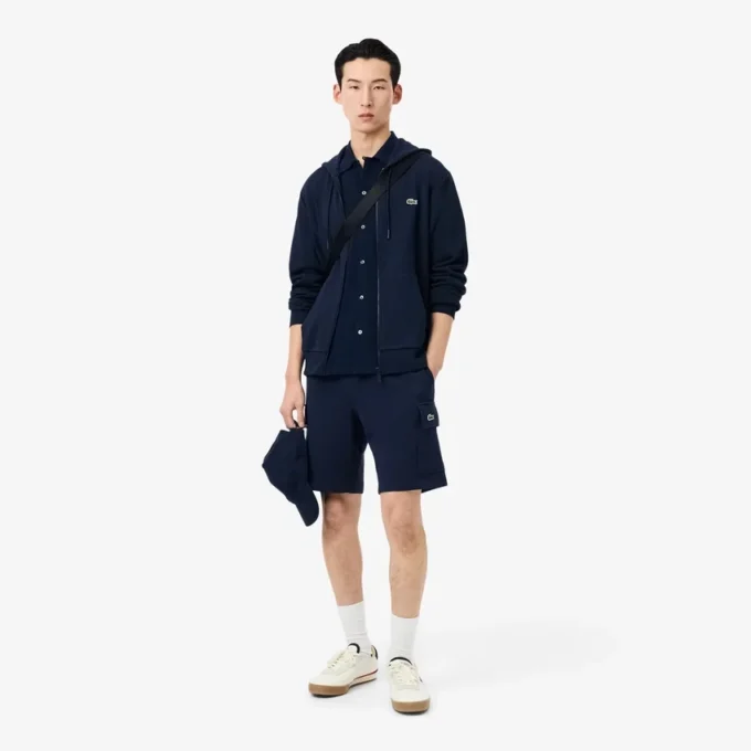 Camisola de moletom com fecho clássico para homem
