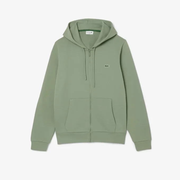 Camisola de moletom com fecho clássico para homem