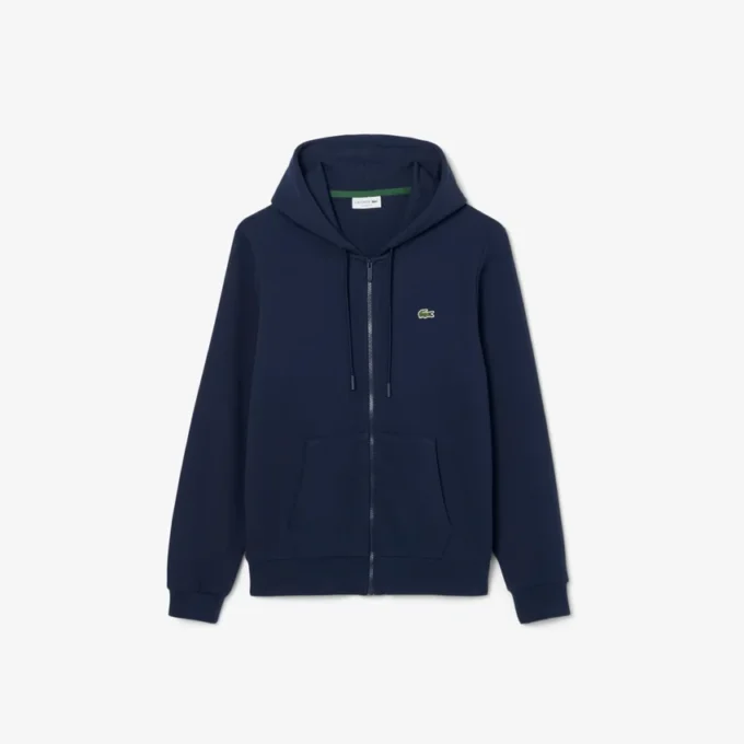 Camisola de moletom com fecho clássico para homem