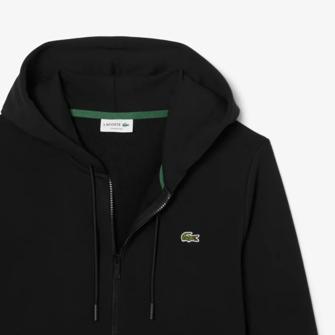 Camisola de moletom com fecho clássico para homem