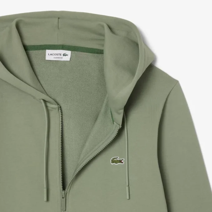 Camisola de moletom com fecho clássico para homem