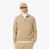 Camisola de moletom com fecho de correr para homem