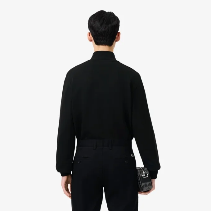 Camisola de moletom com fecho de correr para homem