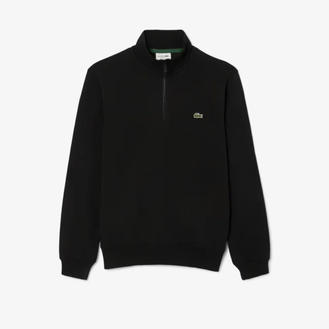 Camisola de moletom com fecho de correr para homem