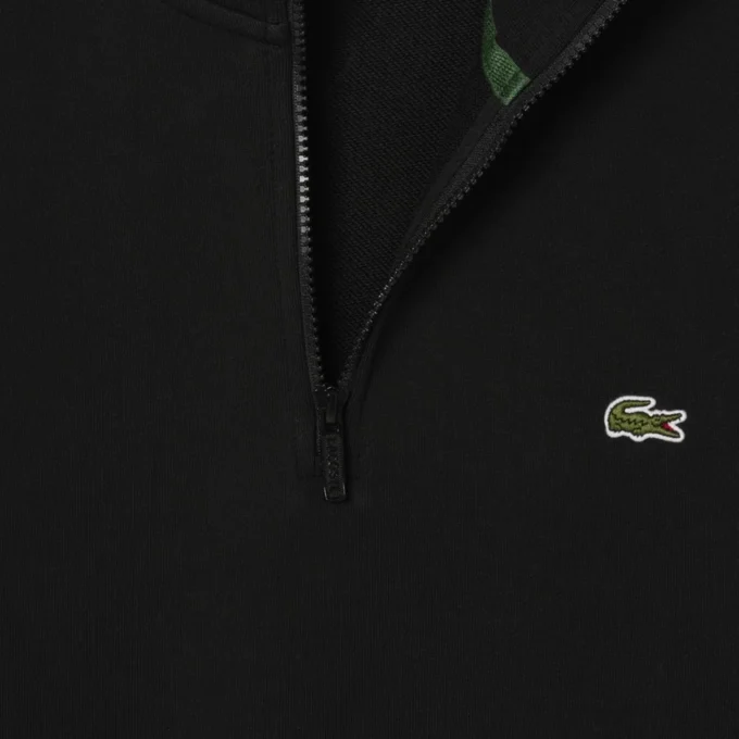 Camisola de moletom com fecho de correr para homem
