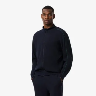 Camisola de moletom com fecho para homem