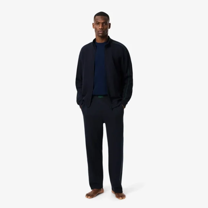 Camisola de moletom com fecho para homem