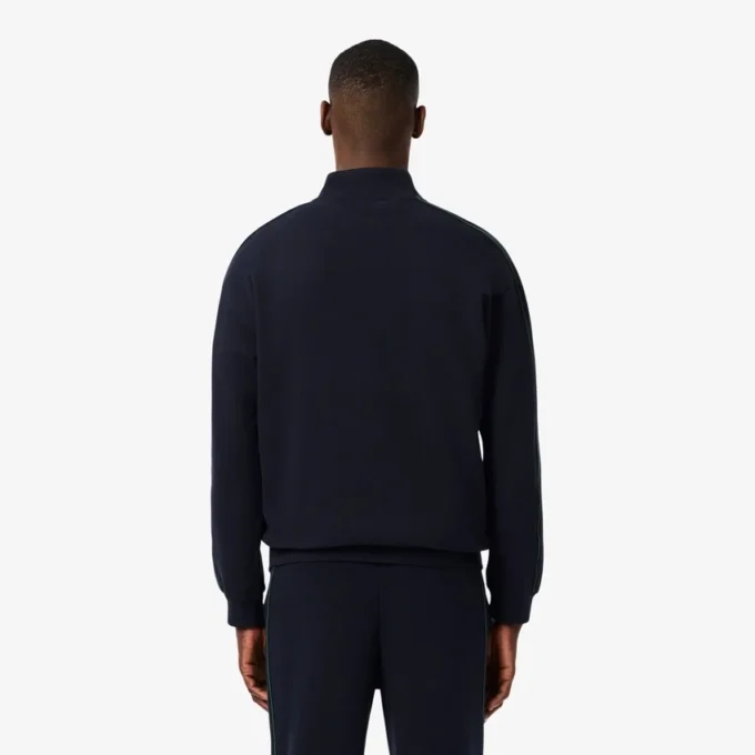 Camisola de moletom com fecho para homem