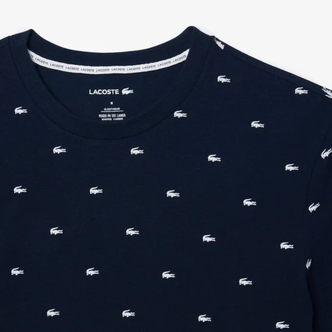 Camisola de pijama com estampado de crocodilo para homem