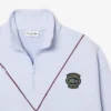 Camisola de piqué com gola com fecho e corte largo para homem
