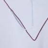 Camisola de piqué com gola com fecho e corte largo para homem