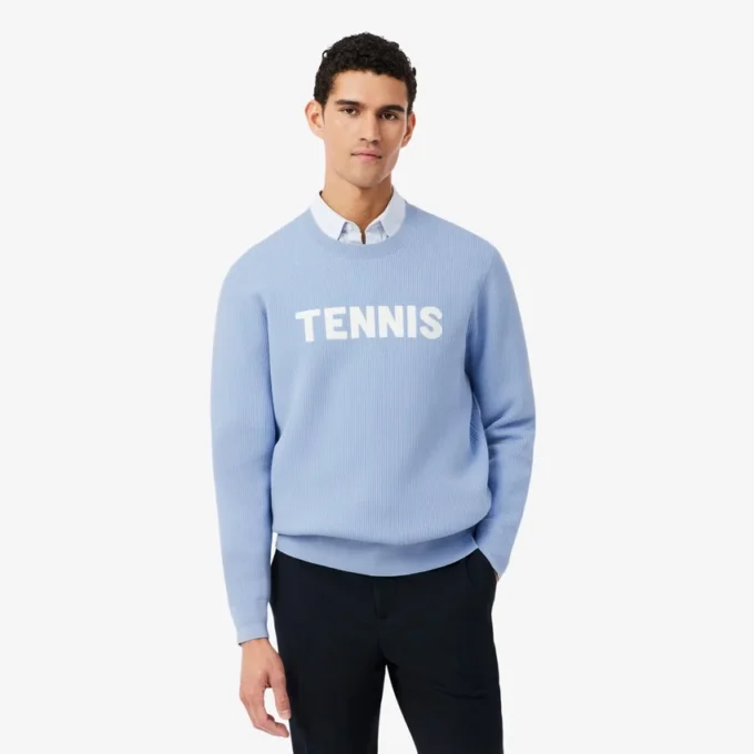 Camisola de ténis com gola redonda