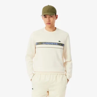 Camisola de ténis com riscas da marca para homem