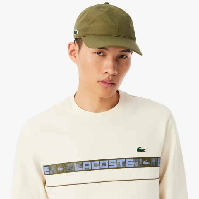 Camisola de ténis com riscas da marca para homem