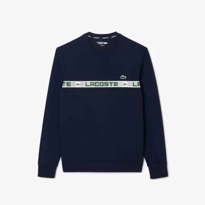 Camisola de ténis com riscas da marca para homem