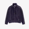Camisola de veludo com fecho oversized para mulher