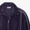 Camisola de veludo com fecho oversized para mulher