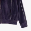 Camisola de veludo com fecho oversized para mulher