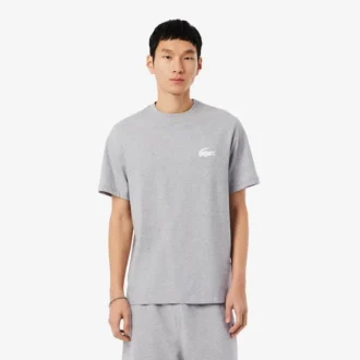 Camisola interior masculina em algodão com estampado de crocodilo